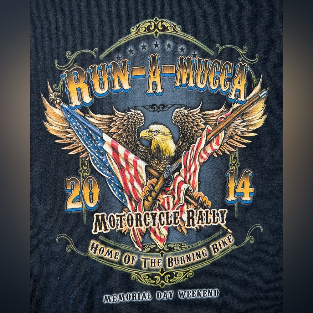 🦅 NWOT! Vintage Motorcycle Rally Tee